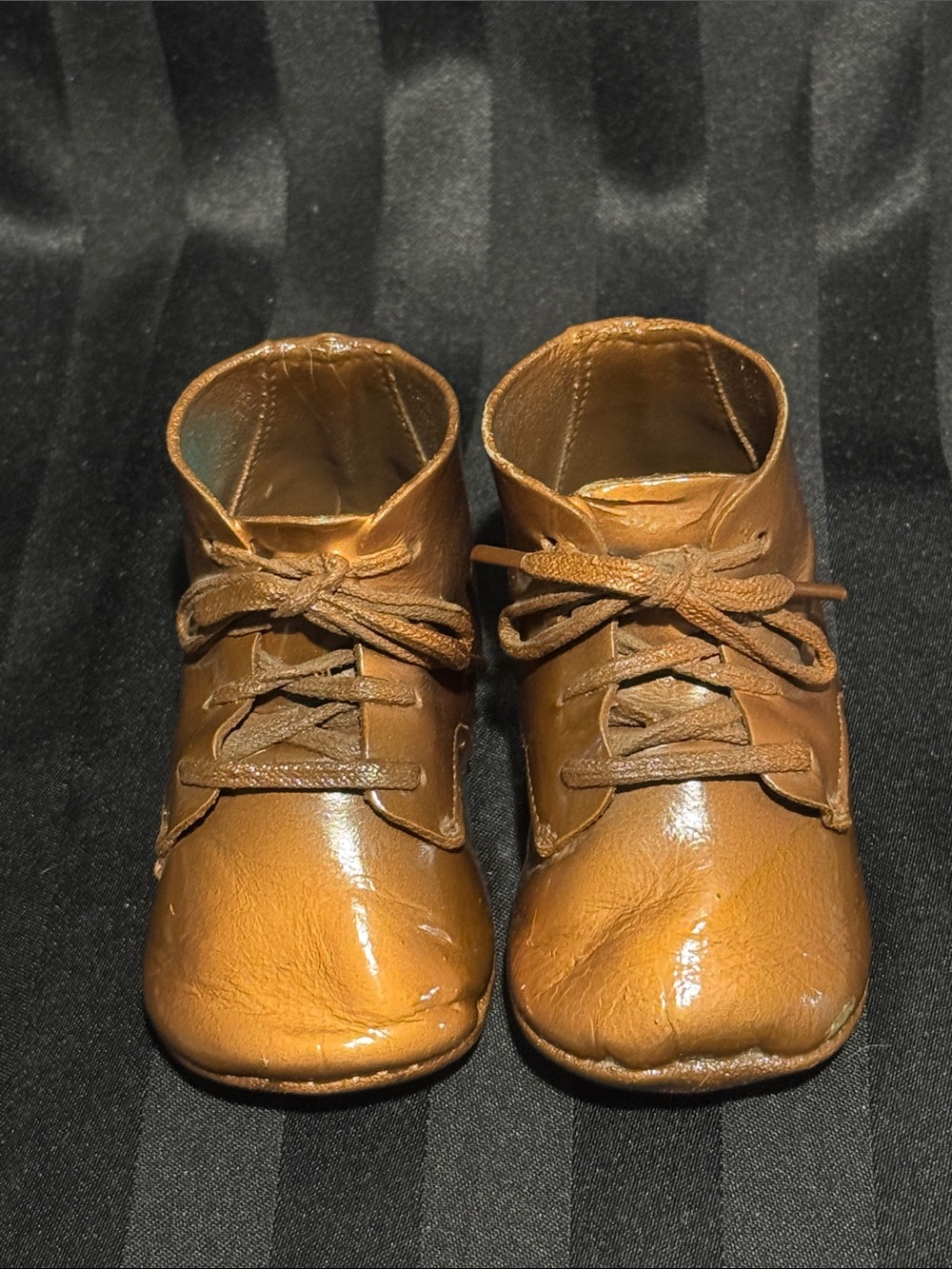 Bronze Sprayed Toddler Boots From The 1960’s